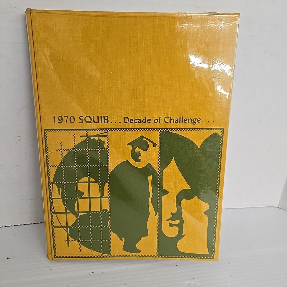 1970 Shelbyville Indiana High School Yearbook The Squib Vintage Rare Hardcover